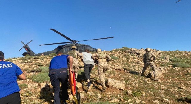 Tuncelide rahatsızlanan vatandaş, helikopterle Elazığa sevk edildi