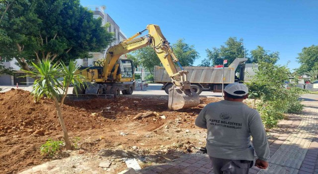 Türk Ocağı Parkında yeşil alan miktarı artırıldı