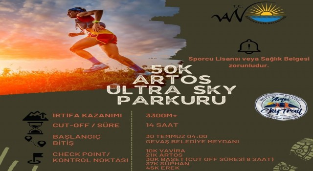 Türkiyenin ilk ‘Uluslararası Ultra Sky Trail Maratonu Vanda yapılacak