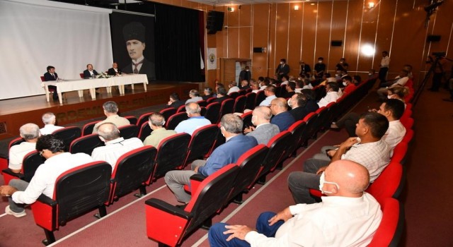 Vali Pehlivan, Erdemlide muhtarlarla bir araya geldi