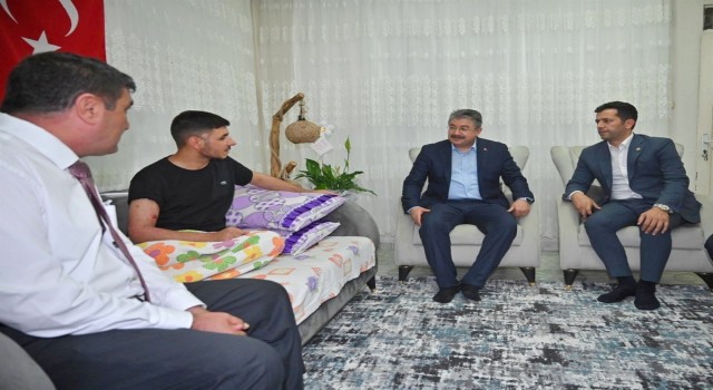 Vali Yılmazdan Pençe-Kilit operasyonu gazisine ziyaret
