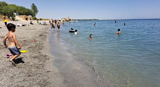 Van Gölü sahilleri Ege sahillerini aratmıyor