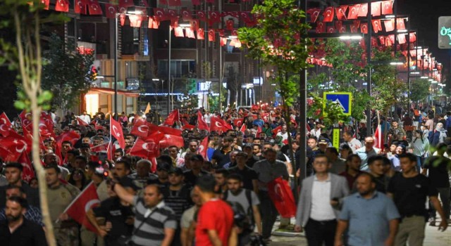 Vanda binlerce kişi 15 Temmuz yürüyüşüne katıldı