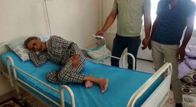 Vanlı Amcadan yatalak hastaya otomatik yatak