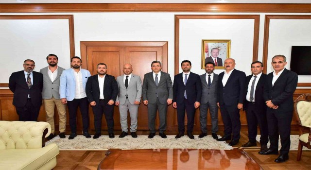 Yeni Malatyaspor Başkanı Hacı Ahmet Yamandan, Vali Şahine ziyaret