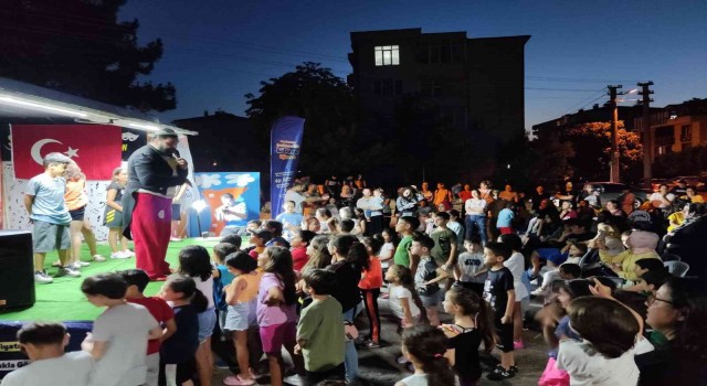 Yüzbaşılarda çocuklar doyasıya eğlendi