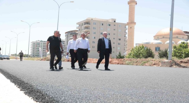 Zemini güçlendirilen bulvarı çift yönlü trafiğe açıldı