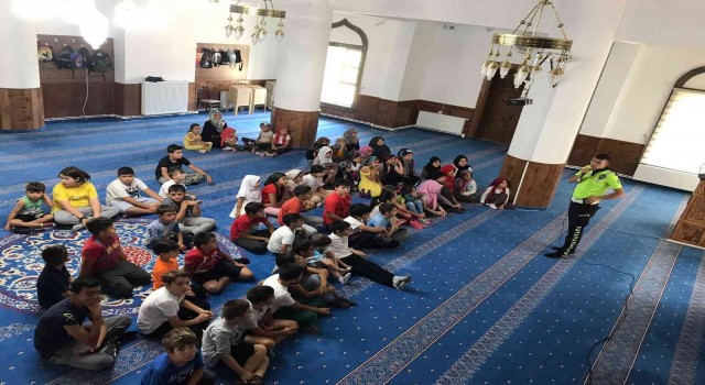 100e yakın öğrenciye trafik eğitimi verildi