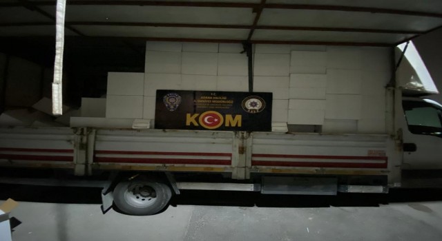 Adanada 19 milyon 370 bin adet kaçak makaron ele geçirildi