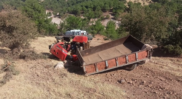 Adıyamanda traktör devrildi: 1 ölü, 8 yaralı