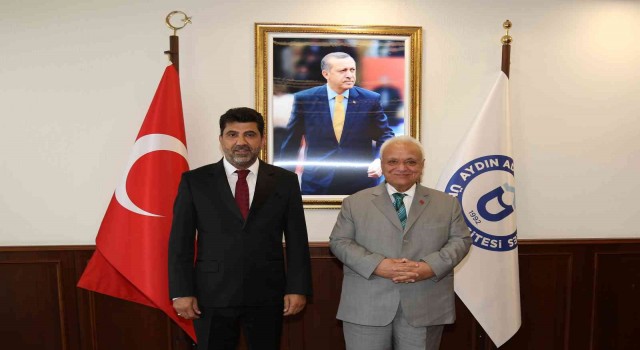 ADÜ Rektörü Aldemir, Kültür ve Turizm Eski Bakanı Atilla Koçu ağırladı