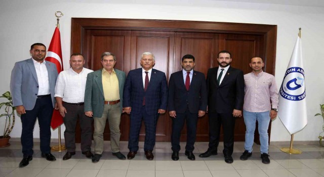 ADÜ Rektörü Aldemir, Türk Veteriner Hekimleri Birliği Konseyi Başkanı Eroğlunu ağırladı