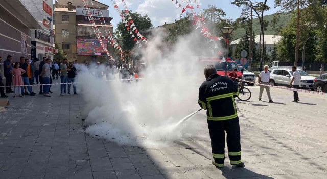 AFADdan gerçeğini aratmayan yangın tatbikatı