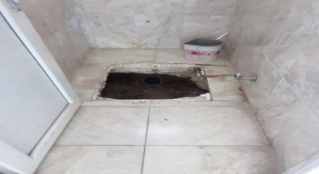 Afyonkarahisarda bir garip hırsızlık, tuvalet taşını çaldılar