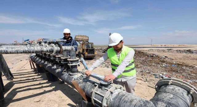 Aksarayda katı atık depolama tesisinde atıklar enerjiye dönüşüyor