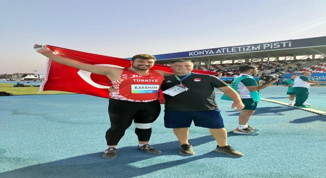 Alperen Karahan, Erkek Gülle Atmada altın madalyanın sahibi oldu