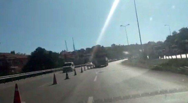 Ankarada kamyon sürücüsü adeta trafik terörü estirdi