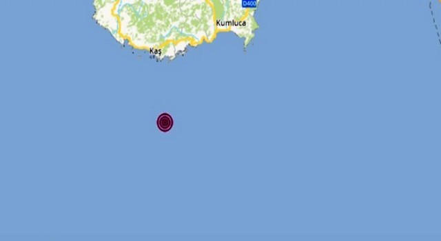 Antalya Kaşta 4.4 büyüklüğündeki deprem hasara neden olmadı