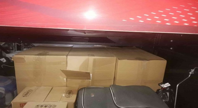 Antalyada 150 bin adet makaron ele geçirildi