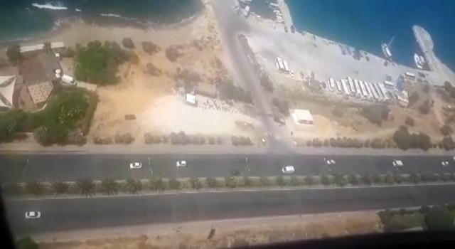 Antalyada helikopter ve dron destekli trafik denetimi