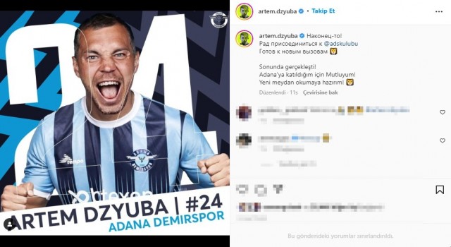 Artem Dzyuba: Yeni meydan okumaya hazırım