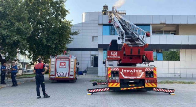 Aydın Polisevinde yangın paniği