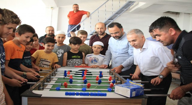 Bakan Kasapoğlunun gönderdiği langırt oyun masası ilgi odağı oldu