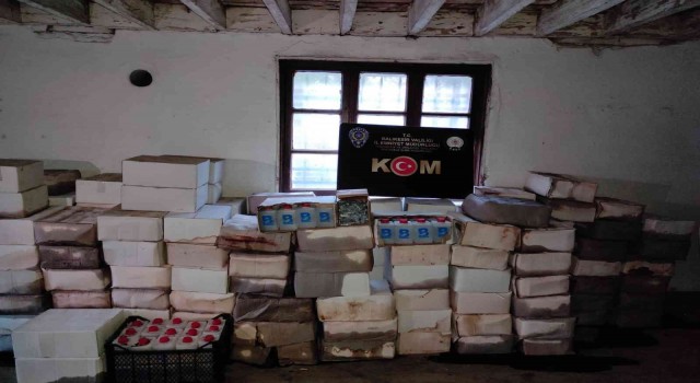 Balıkesirde 2 bin litre etil alkol ele geçirildi