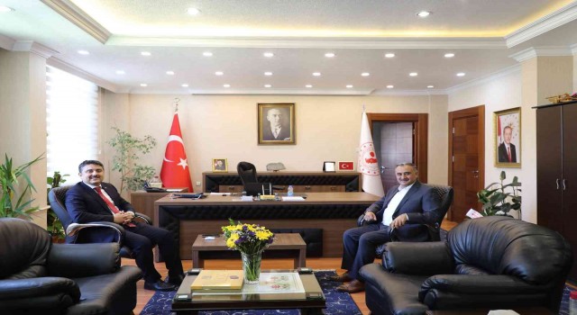 Başkan Cabbardan Kaymakam Tunça hayırlı olsun ziyareti