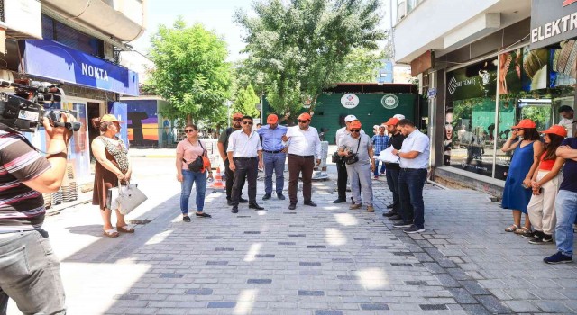 Başkan Çakın, basın mensuplarıyla birlikte saha çalışmalarını inceledi