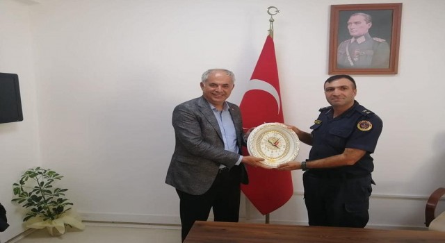 Başkan Yaman, Bilecik Merkez İlçe Jandarma Komutanı Karataşla bir araya geldi