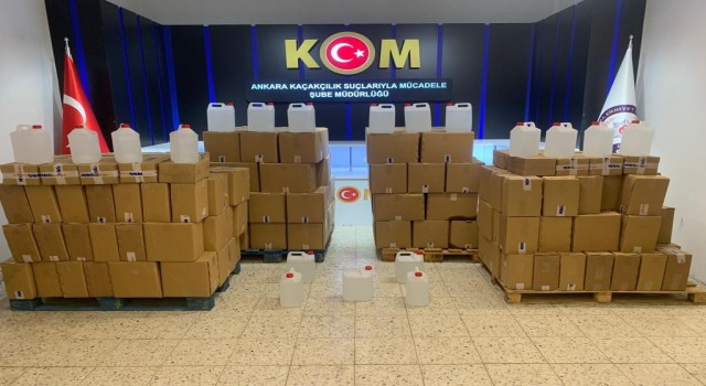 Başkentte 3 bin litreyi aşkın etil alkol ele geçirildi: 4 gözaltı