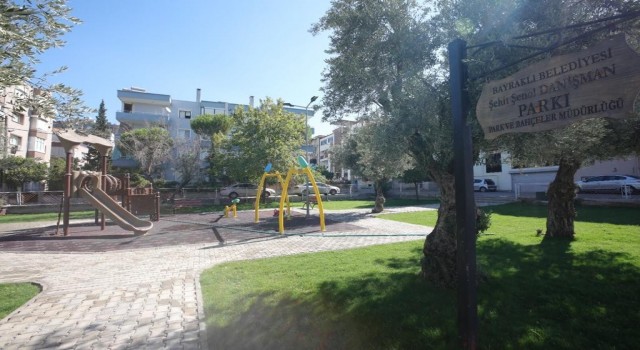 Bayraklıdaki Şehit Şenol Danışman Parkı yenilendi