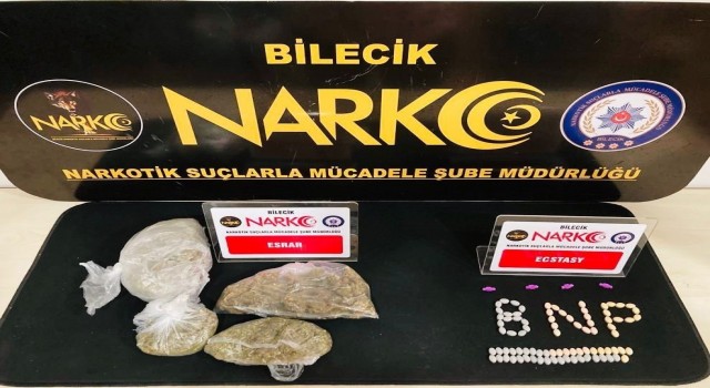 Bilecikte üzerlerinden uyuşturucu madde çıkan 2 kişi tutuklandı