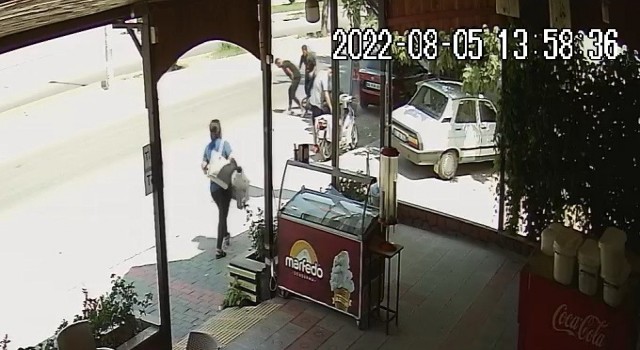 Bir anlık dikkatsizlik kazaya neden oldu