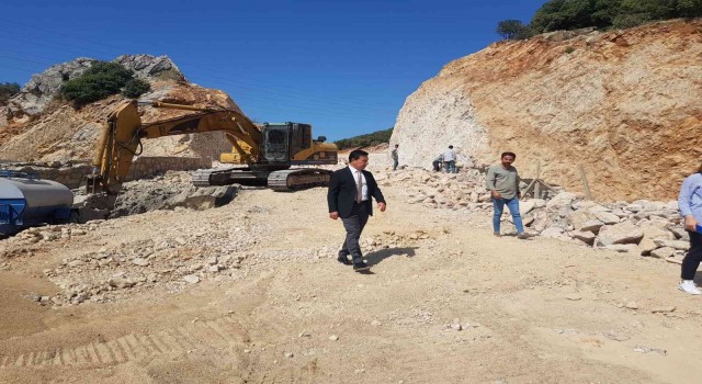 Bodrumda yeni hastane yolu yapımında sona gelindi