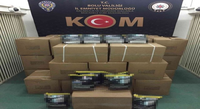 Boluda 250 bin lira değerinde kaçak tütün yakalandı