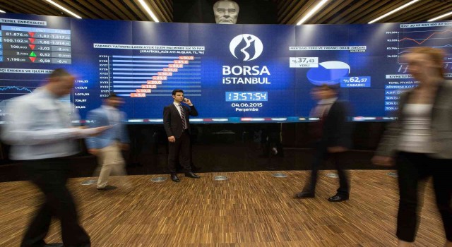 Borsa günü rekor işlem hacmiyle 1,34lük yükselişle kapattı