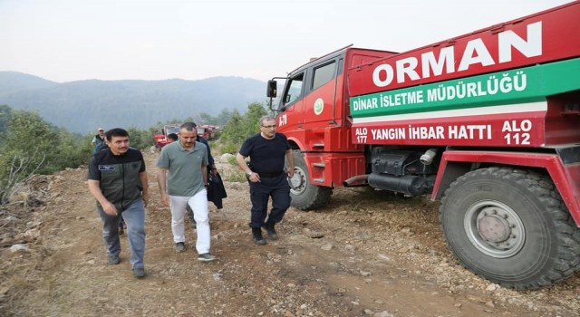 Burdur Valisi Arslantaş: Bucak yangını kontrol altında