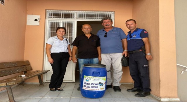 Burhaniye de atık yağlar sokak hayvanlarına mama olacak
