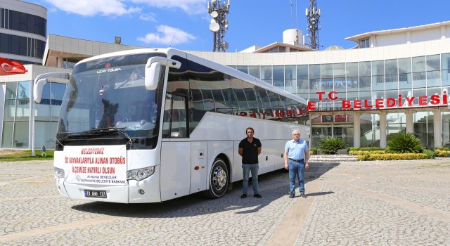 Burhaniyede araç filosuna bir otobüs eklendi