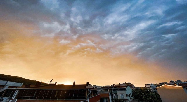 Bursada bulutlar kartpostallık görüntüler oluşturdu