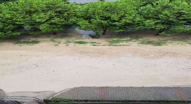 Bursada yıldırım düştü, fırtınayla birlikte terminalin çatısı çöktü