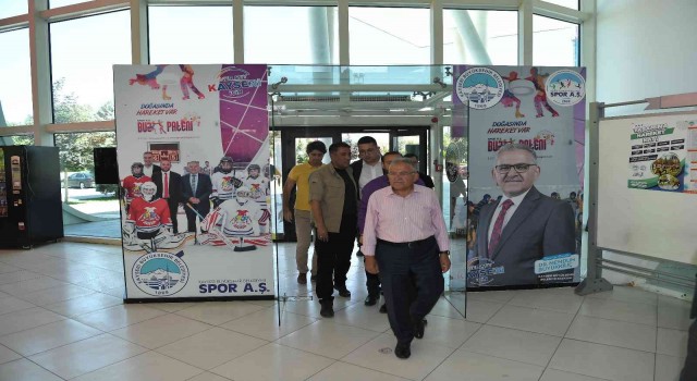 Büyükkılıç, KAYMEK kursiyeri gençlerin spor etkinliğine katıldı