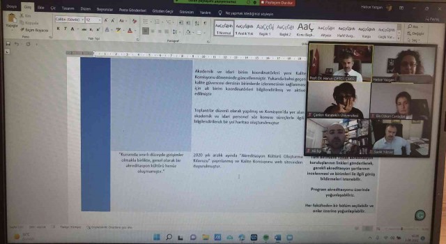 ÇAKÜde YÖKAK 2022 İzleme Programı hazırlık toplantısı yapıldı