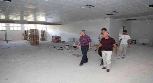 Çalışma salonu yapımında sona yaklaşıldı