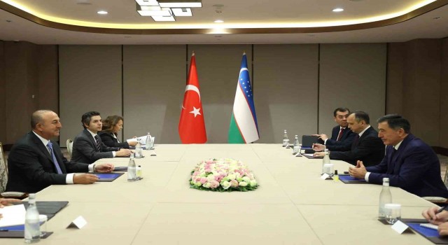 Çavuşoğlu, Özbekistanlı mevkidaşı Norov ile görüştü