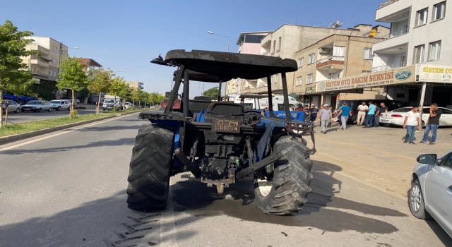 Çermikte bir oto galeride yangın