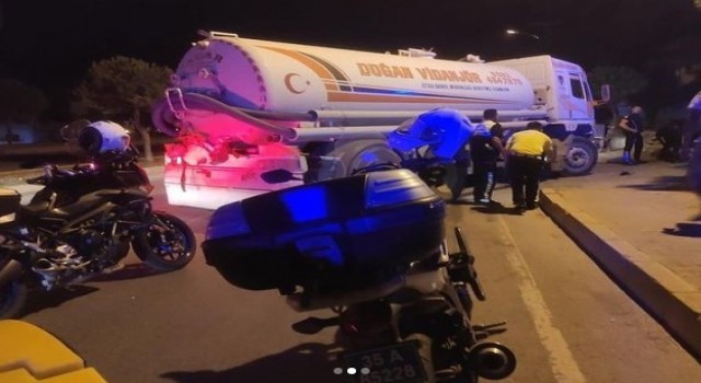 Çeşmedeki kazada motosikletli kurye hayatını kaybetti