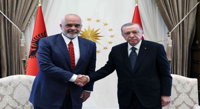 Cumhurbaşkanı Erdoğan, Arnavutluk Başbakanı Ramayı kabul etti